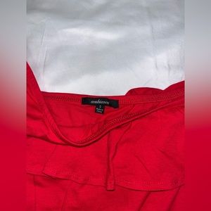 H&M red off the shoulder bodysuit